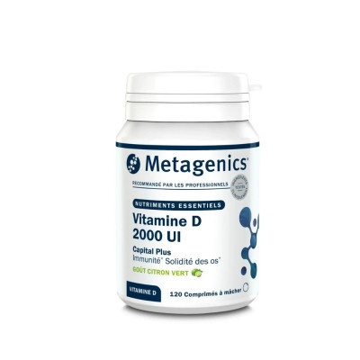 Metagenics Vitamin D 2000 IU № 120 Chewable T Дієтична добавка Вітамін Д 2000 ОД № 120 жув. табл.