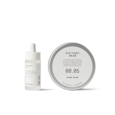 Mid/night 00.00 Scalp Treatment Набір Скраб та Сироватка для шкіри голови