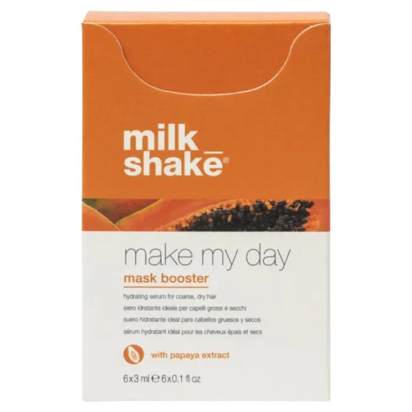 Milk_Shake Make My Day Mask Booster Papaya Зволожуюча сироватка з екстрактом папайї для жорсткого та сухого волосся