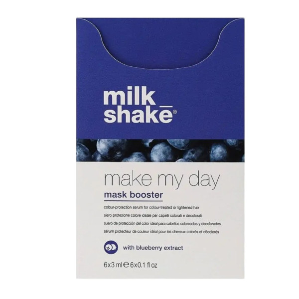 Milk_Shake Make My Day Mask Booster Blueberry Зволожуюча сироватка для фарбованого волосся з екстрактом чорниці