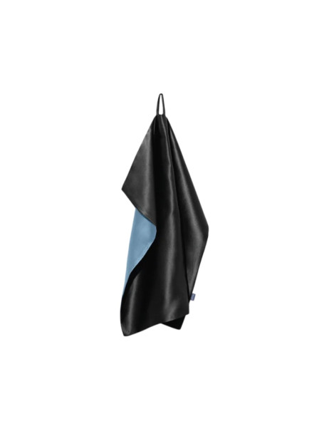 MOLODO Silk Face Towel with Microfiber Black Шелковое полотенце с микрофиброй для лица, черное