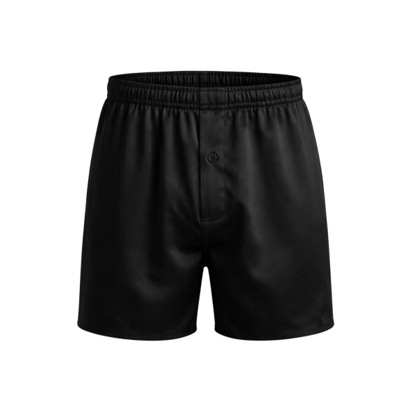 Molodo Men's Silk Boxers Game Changer Black Шовкові чоловічі труси, чорні