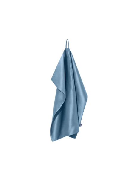 MOLODO Silk Face Towel with Microfiber Blue Шовковий рушник з мікрофіброю для обличчя, блакитний