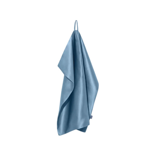 MOLODO Silk Face Towel with Microfiber Blue Шовковий рушник з мікрофіброю для обличчя, блакитний