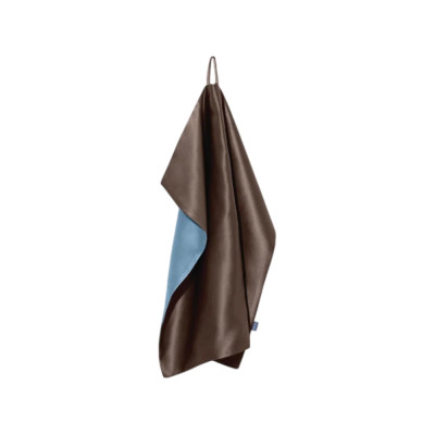 MOLODO Silk Face Towel with Microfiber Brown Шелковое полотенце с микрофиброй для лица, коричневое
