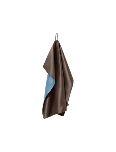 MOLODO Silk Face Towel with Microfiber Brown Шелковое полотенце с микрофиброй для лица, коричневое