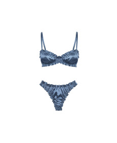 Molodo Silk Lingerie Set Air Blue Комплект шелкового белья, голубой - Написать отзыв