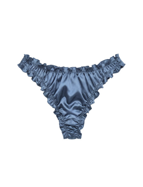 MOLODO Silk Thong Air Blue Шелковые стринги, голубые