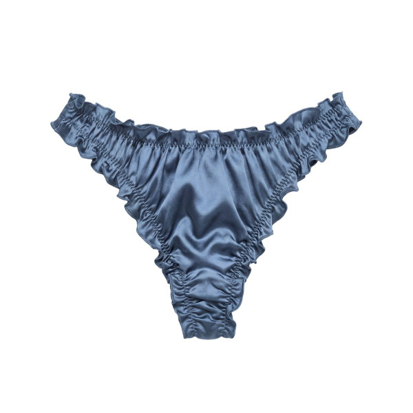 MOLODO Silk Thong Air Blue Шовкові стрінги, блакитні