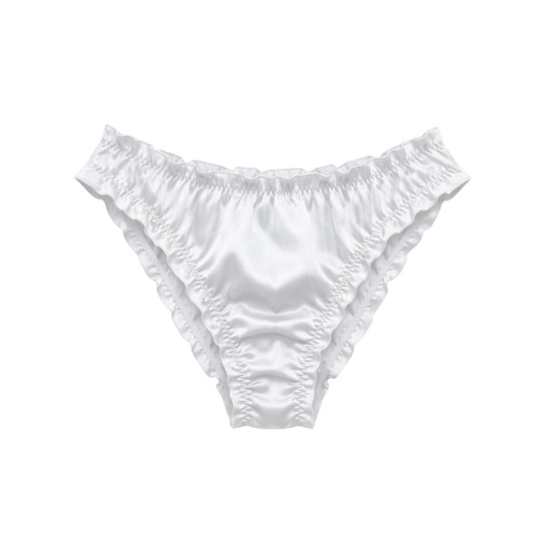 MOLODO Silk Slip-Panties Air Off White Шовкові сліпи, молочні