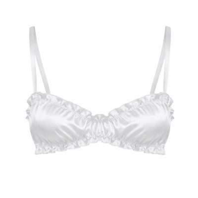 Molodo Silk Bra Air Off White Шелковый топ, молочный