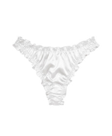 MOLODO Silk Thong Air Off White Шелковые стринги, молочные - Написать отзыв