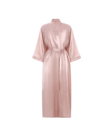 MOLODO Silk Kimono Robe Long Powder Pink Шовковий кімоно халат довгий, пудровий - Написати відгук
