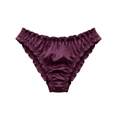 MOLODO Silk Slip-Panties Air Plum Шелковые слипы, сливовые