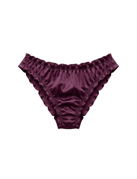 MOLODO Silk Slip-Panties Air Plum Шелковые слипы, сливовые