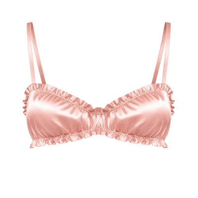 Molodo Silk Bra Air Powder Pink Шелковый топ, пудровый