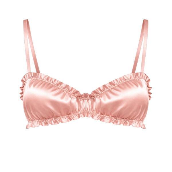 Molodo Silk Bra Air Powder Pink Шовковий топ, пудровий 