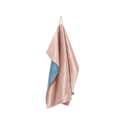 MOLODO Silk Face Towel with Microfiber Powder Pink Шелковое полотенце с микрофиброй для лица, пудровое