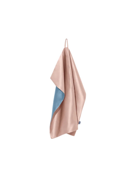 MOLODO Silk Face Towel with Microfiber Powder Pink Шовковий рушник з мікрофіброю для обличчя, пудровий