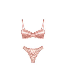Molodo Silk Lingerie Set Air Powder Pink Сет шовкової білизни, пудровий - Написати відгук