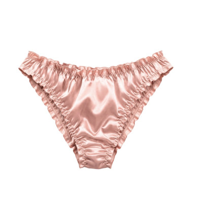 MOLODO Silk Slip-Panties Air Powder Pink Шелковые слипы, пудровые