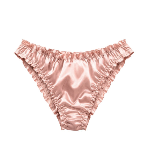 MOLODO Silk Slip-Panties Air Powder Pink Шовкові сліпи, пудрові