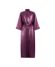 MOLODO Silk Kimono Robe Long Plum Шелковый кимоно халат длинный, сливовый - Написать отзыв