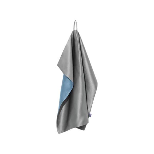 MOLODO Silk Face Towel with Microfiber Stone Grey Шовковий рушник з мікрофіброю для обличчя, сірий