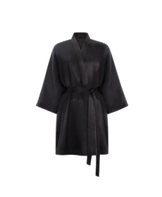 MOLODO Silk Kimono Robe Short Black Шовковий кімоно халат короткий, чорний - Написати відгук