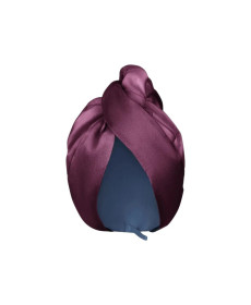 MOLODO Silk Turban With Microfiber Plum Шелковый тюрбан с микрофиброй, сливовый - Написать отзыв