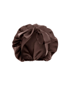 MOLODO Silk Night Cap Brown Шовкова шапочка для сну, коричнева - Написати відгук