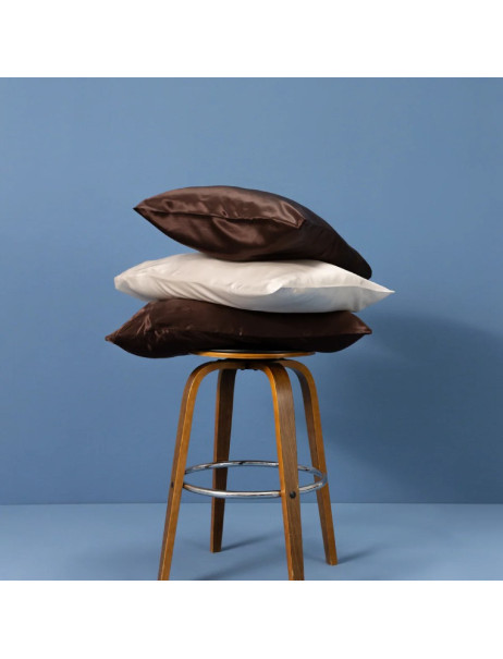 MOLODO Silk Mulberry Pillowcase Brown Наволочка з 100% шовку, коричнева