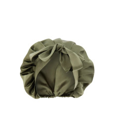 MOLODO Silk Night Cap Forest Moss Шовкова шапочка для сну, оливкова - Написати відгук