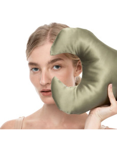 MOLODO Silk Anti-Aging Pillow Key Forest Moss Антивозрастная подушка против морщин вокруг глаз, оливковая - Написать отзыв
