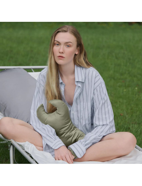 MOLODO Silk Anti-Aging Pillow Key Forest Moss Антивозрастная подушка против морщин вокруг глаз, оливковая