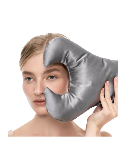 MOLODO Silk Anti-Aging Pillow Key Stone Grey Антивозрастная подушка против морщин вокруг глаз, серая