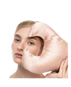 MOLODO Silk Anti-Aging Pillow Key Powder Pink Антивікова подушка проти зморшок навколо очей, пудрова - Написати відгук