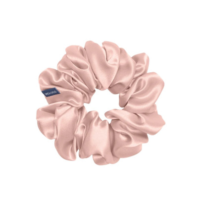 MOLODO Silk Scrunchie Maxi Powder Pink Объёмная резинка из шелка, пудровая