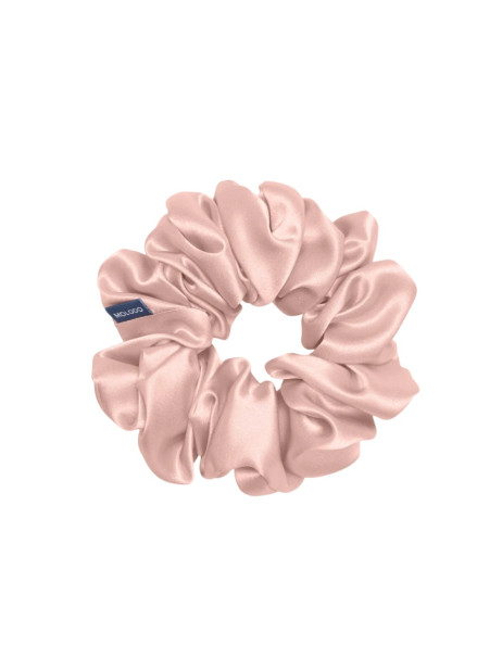 MOLODO Silk Scrunchie Maxi Powder Pink Объёмная резинка из шелка, пудровая