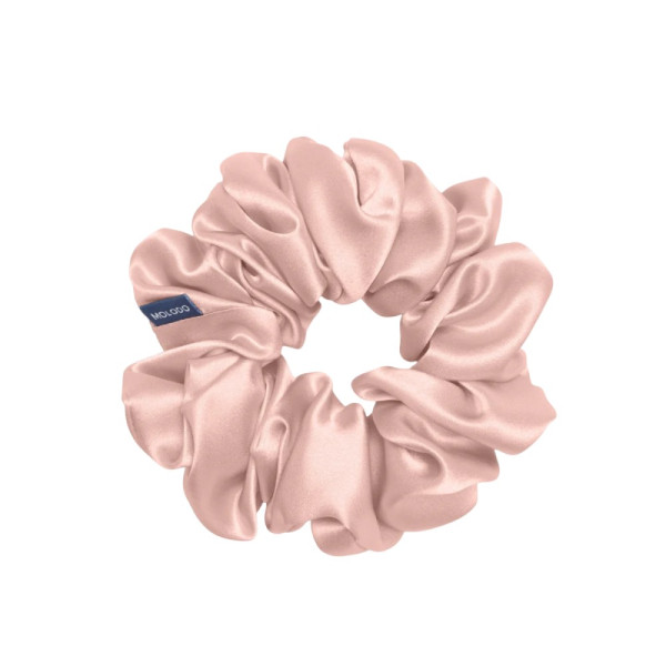 MOLODO Silk Scrunchie Maxi Powder Pink Об'ємна резинка з шовку, пудрова