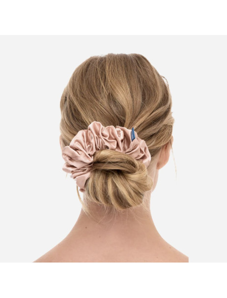 MOLODO Silk Scrunchie Maxi Powder Pink Объёмная резинка из шелка, пудровая