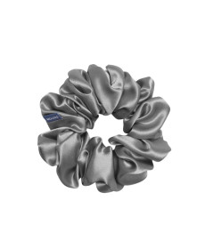 MOLODO Silk Scrunchie Maxi Stone Grey Объёмная резинка из шелка, серая - Написать отзыв