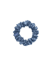 MOLODO Silk Scrunchie Midi Blue Шелковая резинка среднего размера, голубая - Написать отзыв