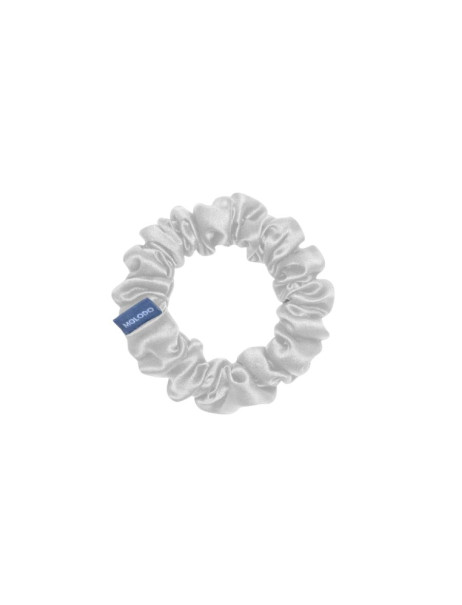 MOLODO Silk Scrunchie Midi Off White Шелковая резинка среднего размера, молочная