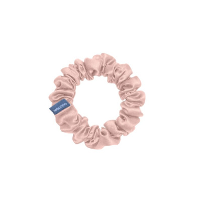 MOLODO Silk Scrunchie Midi Powder Pink Шовкова резинка середнього розміру, пудрова