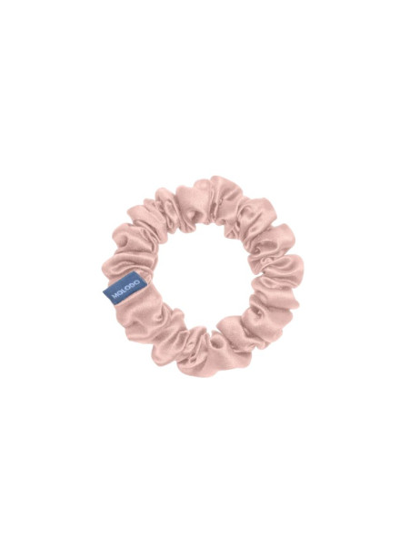 MOLODO Silk Scrunchie Midi Powder Pink Шелковая резинка среднего размера, пудровая