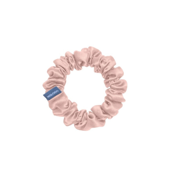 MOLODO Silk Scrunchie Midi Powder Pink Шовкова резинка середнього розміру, пудрова