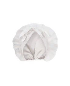 MOLODO Silk Night Cap Off White Шовкова шапочка для сну, молочна - Написати відгук