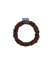 MOLODO Silk Scrunchie Mini Brown Тонкая шелковая резинка для волос, коричневая - Написать отзыв