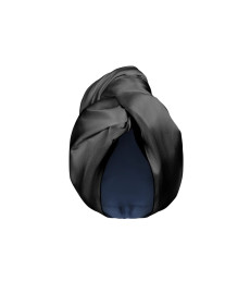 MOLODO Silk Turban With Microfiber Black Шелковый тюрбан с микрофиброй, чёрный - Написать отзыв